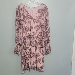 Lauren Conrad Floral Pink Dress - Size 2X - Flowy, layered, Spring, Wedding